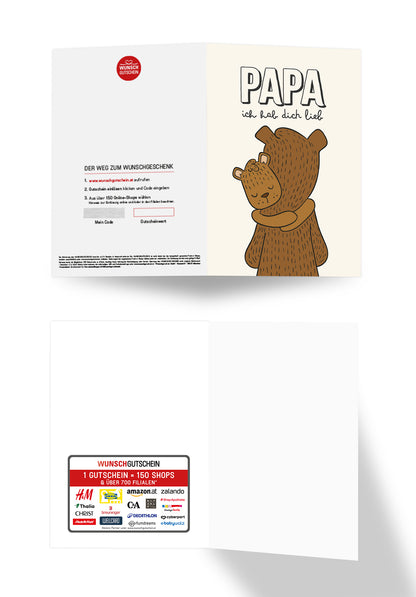 Papa ich hab dich lieb - Bären PDF