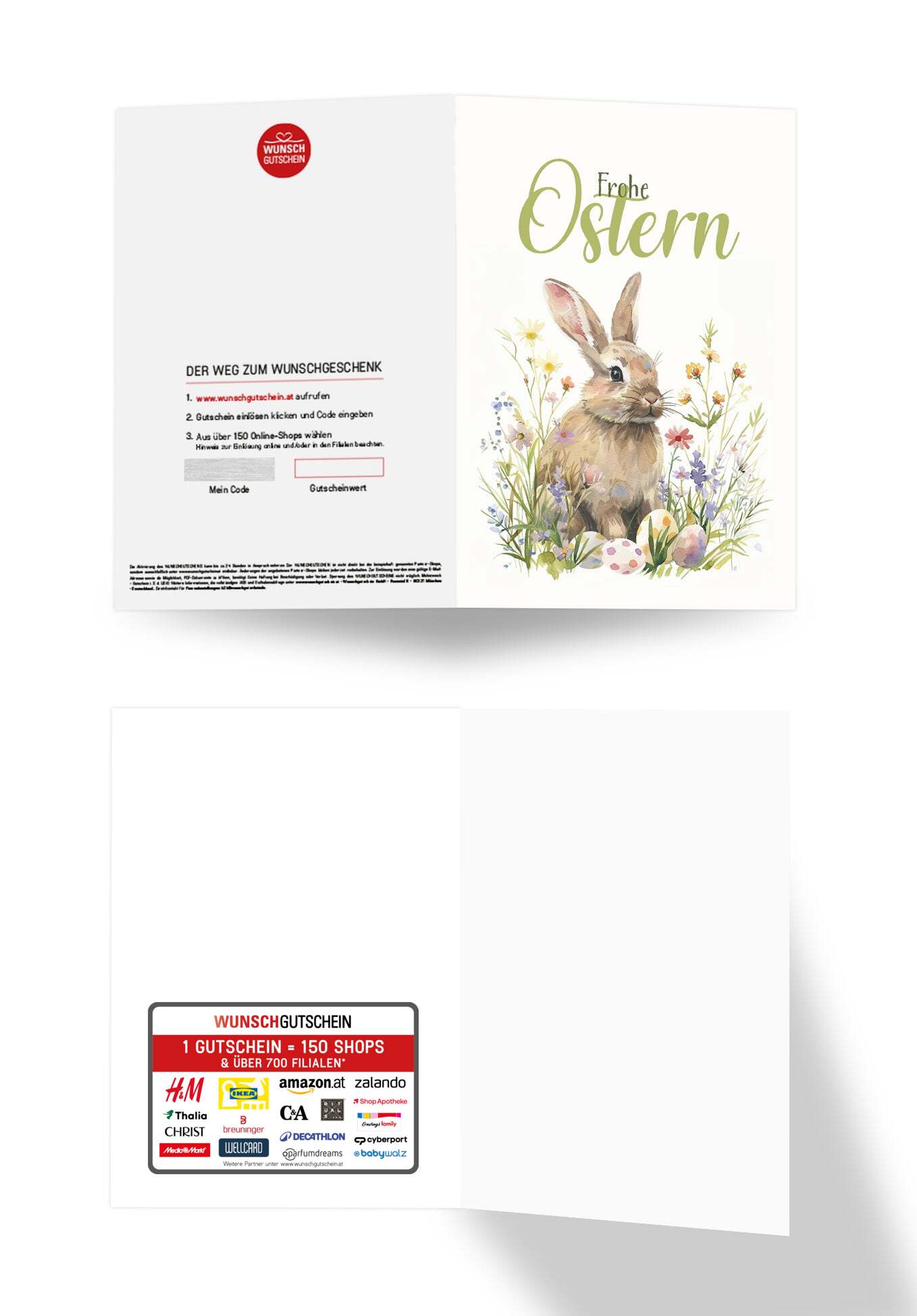 Frohe Ostern - Hase im Grass
