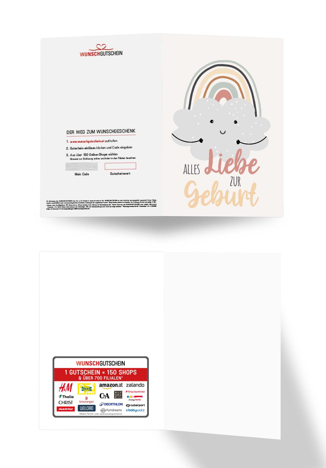 Alles Liebe zur Geburt - Wolke Regenbogen PDF