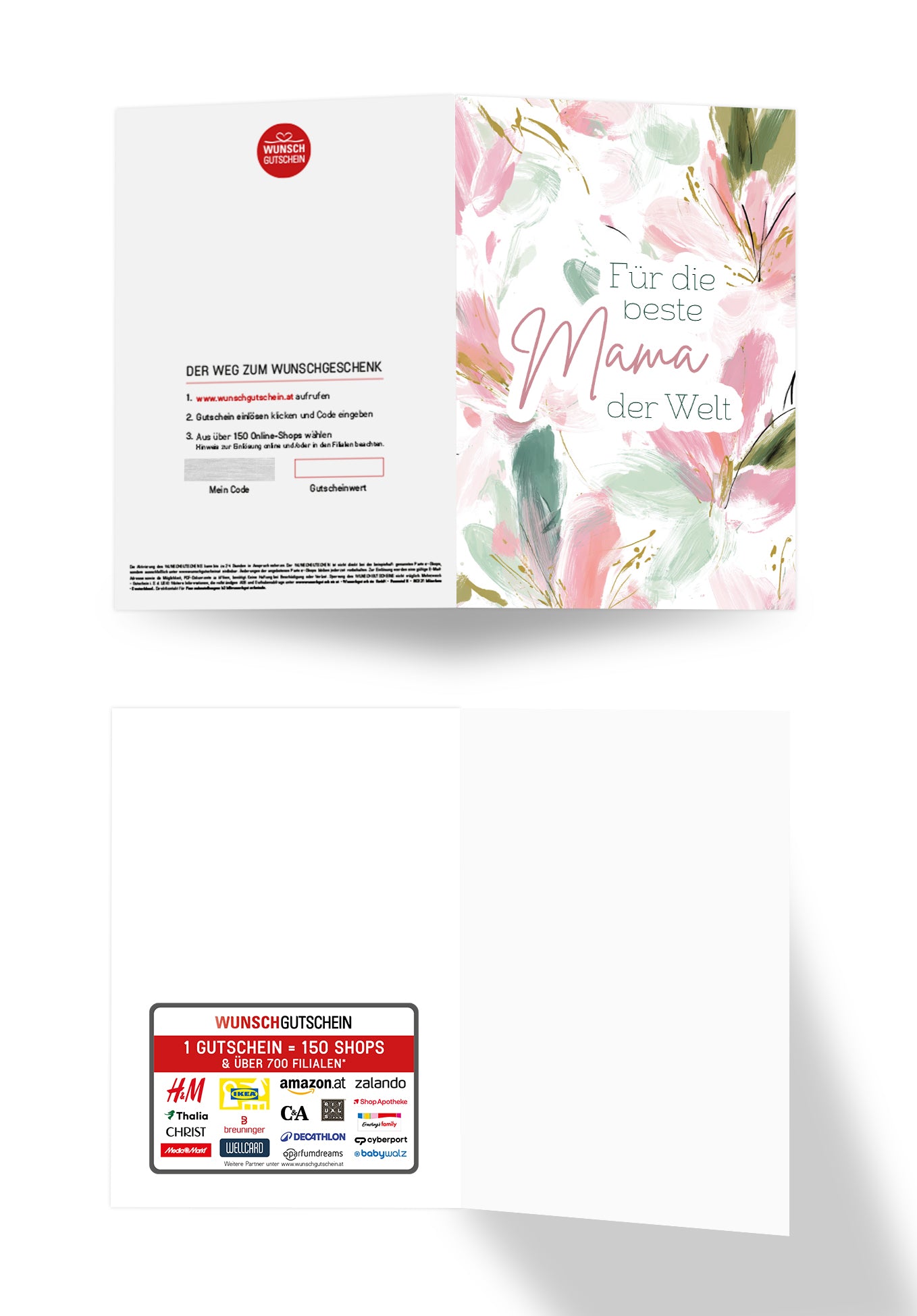 Für die beste Mama - Blumenmuster