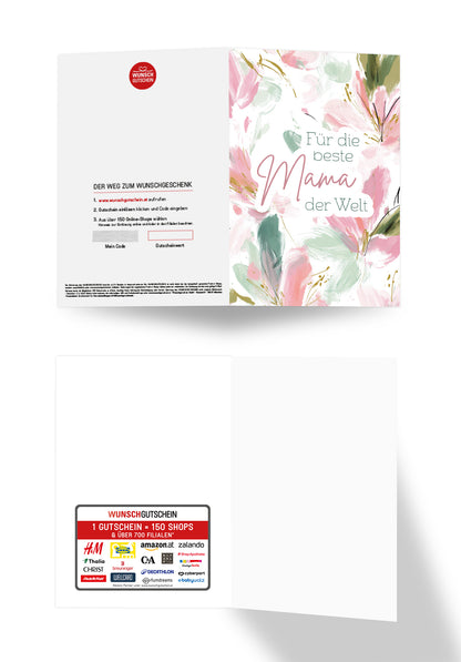 Für die beste Mama - Blumenmuster