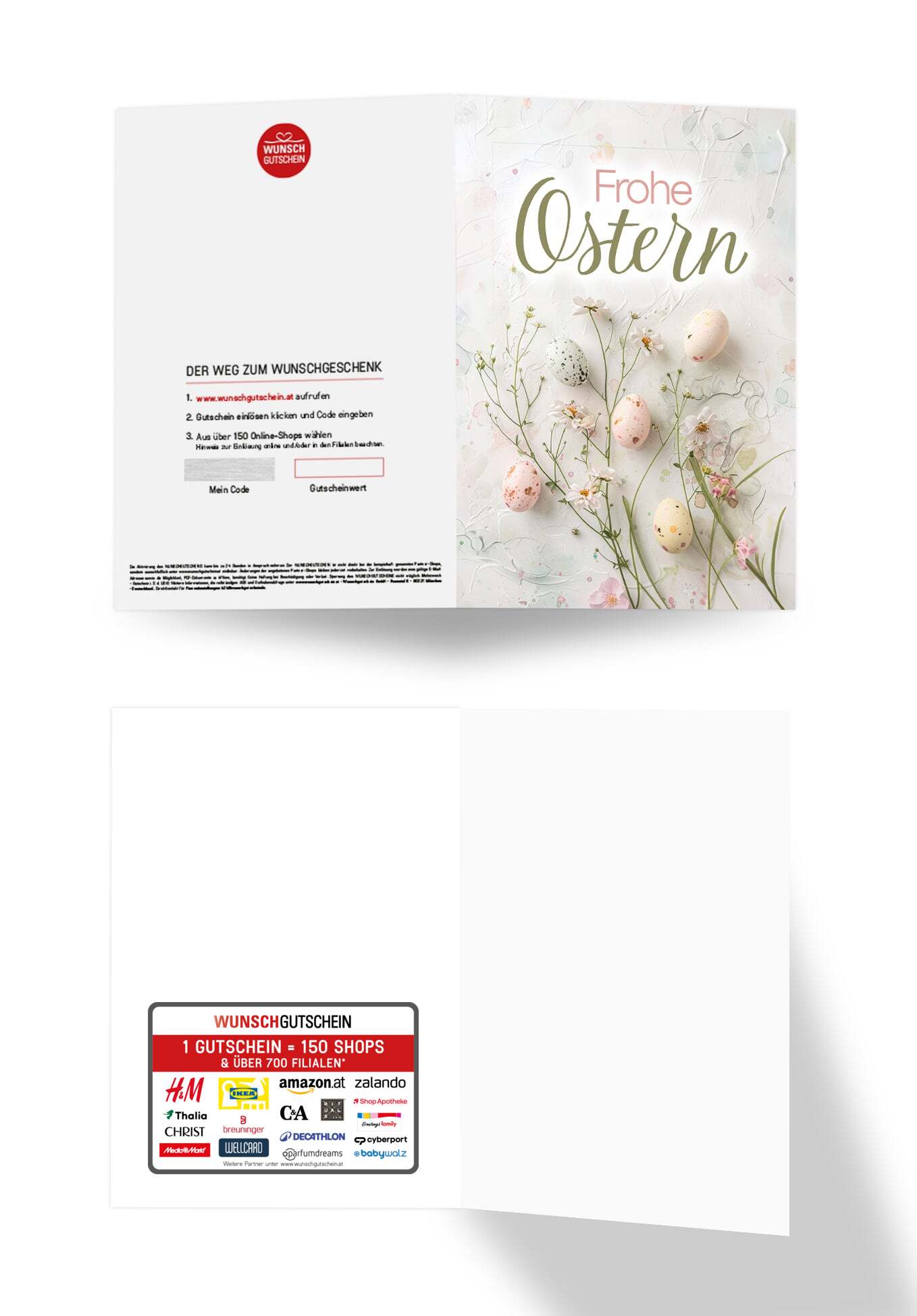Frohe Ostern - Eier und Blumen Pastel