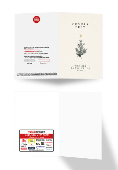 Frohes Fest und ein gutes neues Jahr - Zweig und Stern PDF