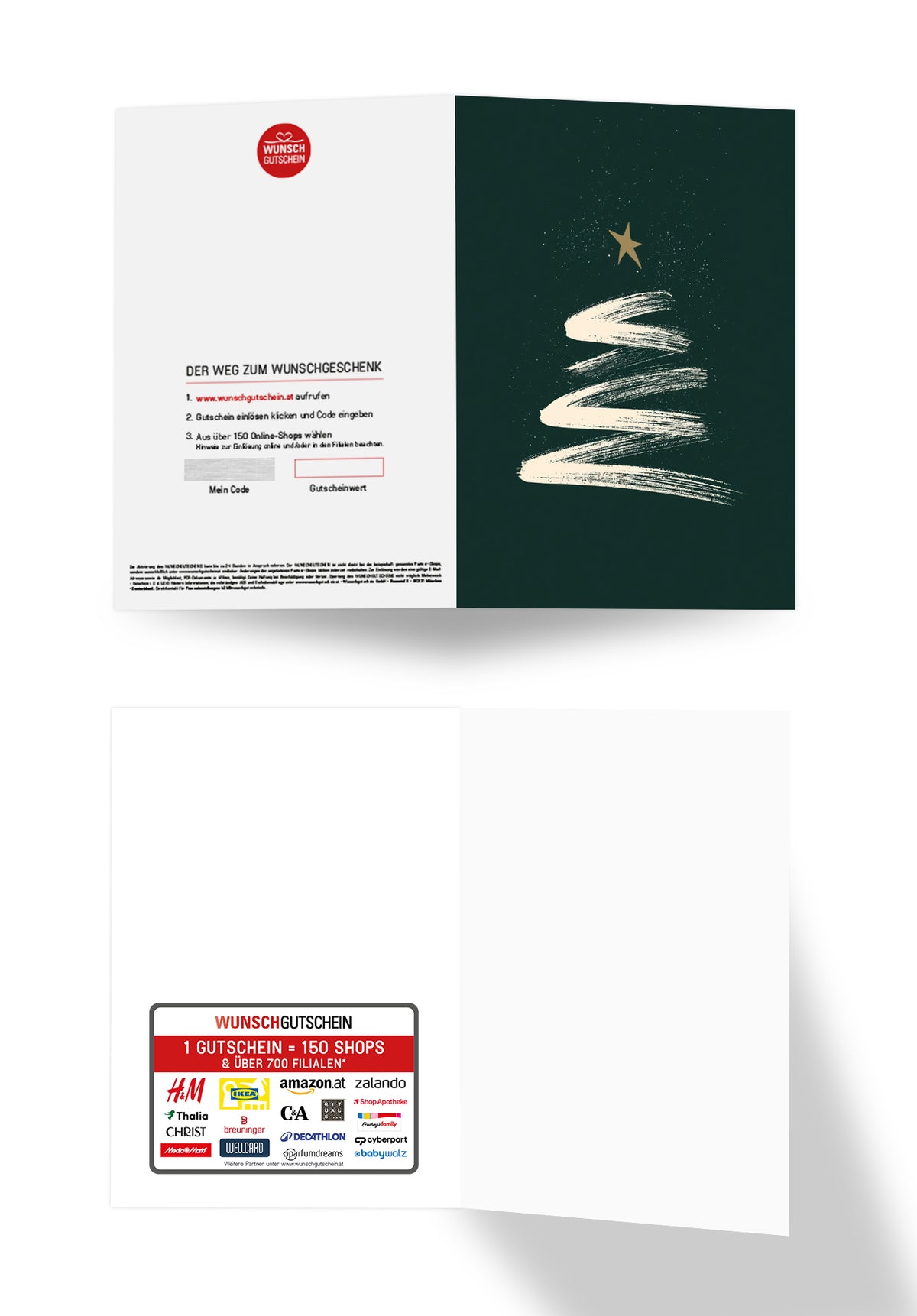 Weihnachtsbaum - Dunkelgrün Minimalistisch PDF