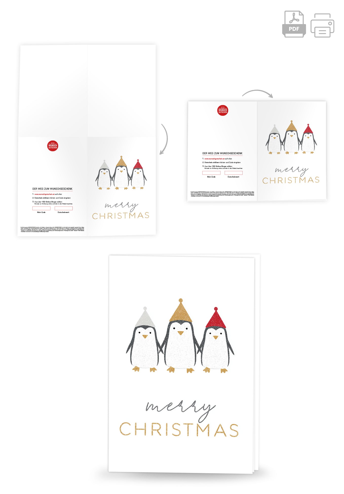 Merry Christmas - Pinguine