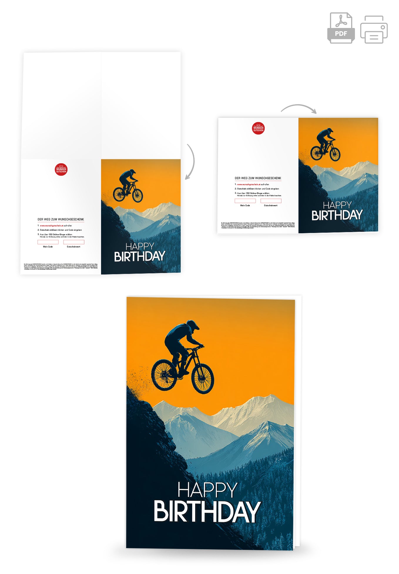 Happy Birthday - Mountainbiker PDF