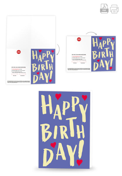Happy Birthday - Lila Gelb PDF