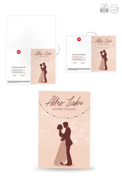 Alles Liebe zu eurer Hochzeit - Paar Tanzend PDF