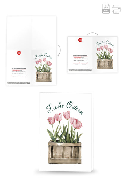 Frohe Ostern - Tulpen Box PDF