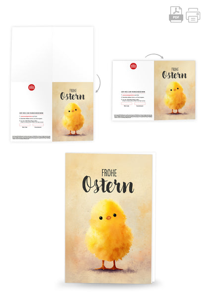 Frohe Ostern - Küken PDF
