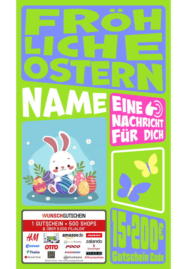 Digital - Fröhliche Ostern - verspielt
