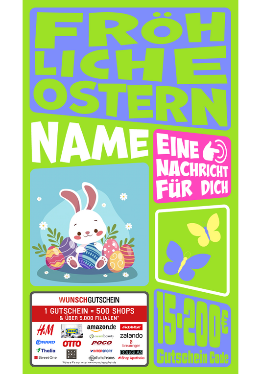 Digital - Fröhliche Ostern - verspielt