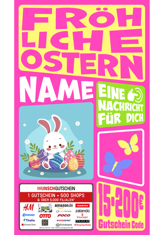 Digital - Fröhliche Ostern - verspielt