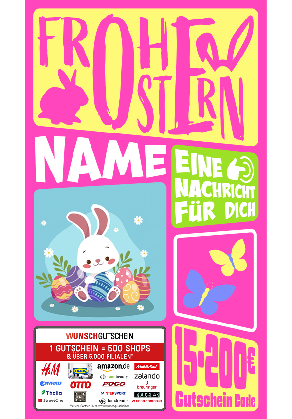 Digital - Frohe Ostern - Hase