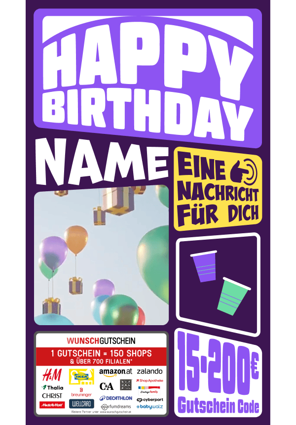 Digital - Happy Birthday - Rund