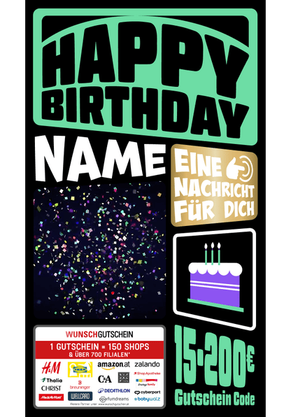 Digital - Happy Birthday - Rund