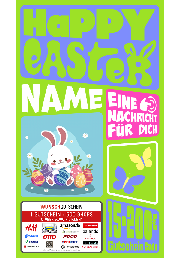 Digital - Happy Easter - rund