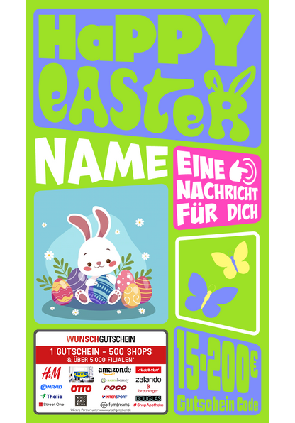 Digital - Happy Easter - rund