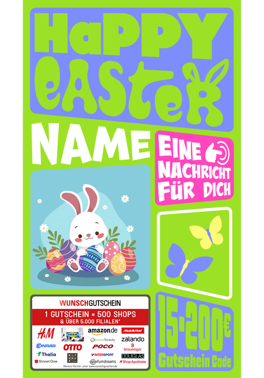 Digital - Happy Easter - rund