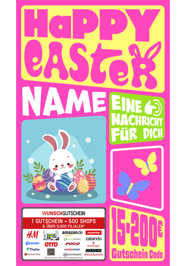 Digital - Happy Easter - rund