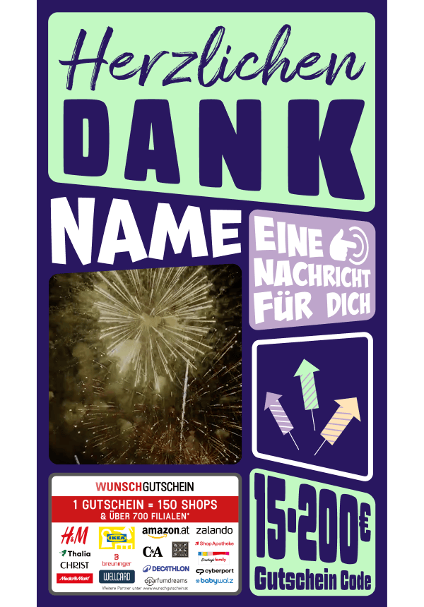 Digital - Herzlichen Dank