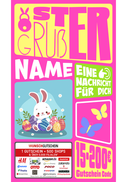 Digital - Ostergruß - Hase