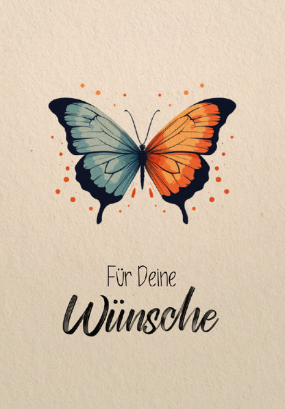 Für deine Wünsche - Schmetterling