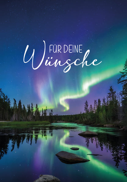 Für deine Wünsche - Polarlichter Wald