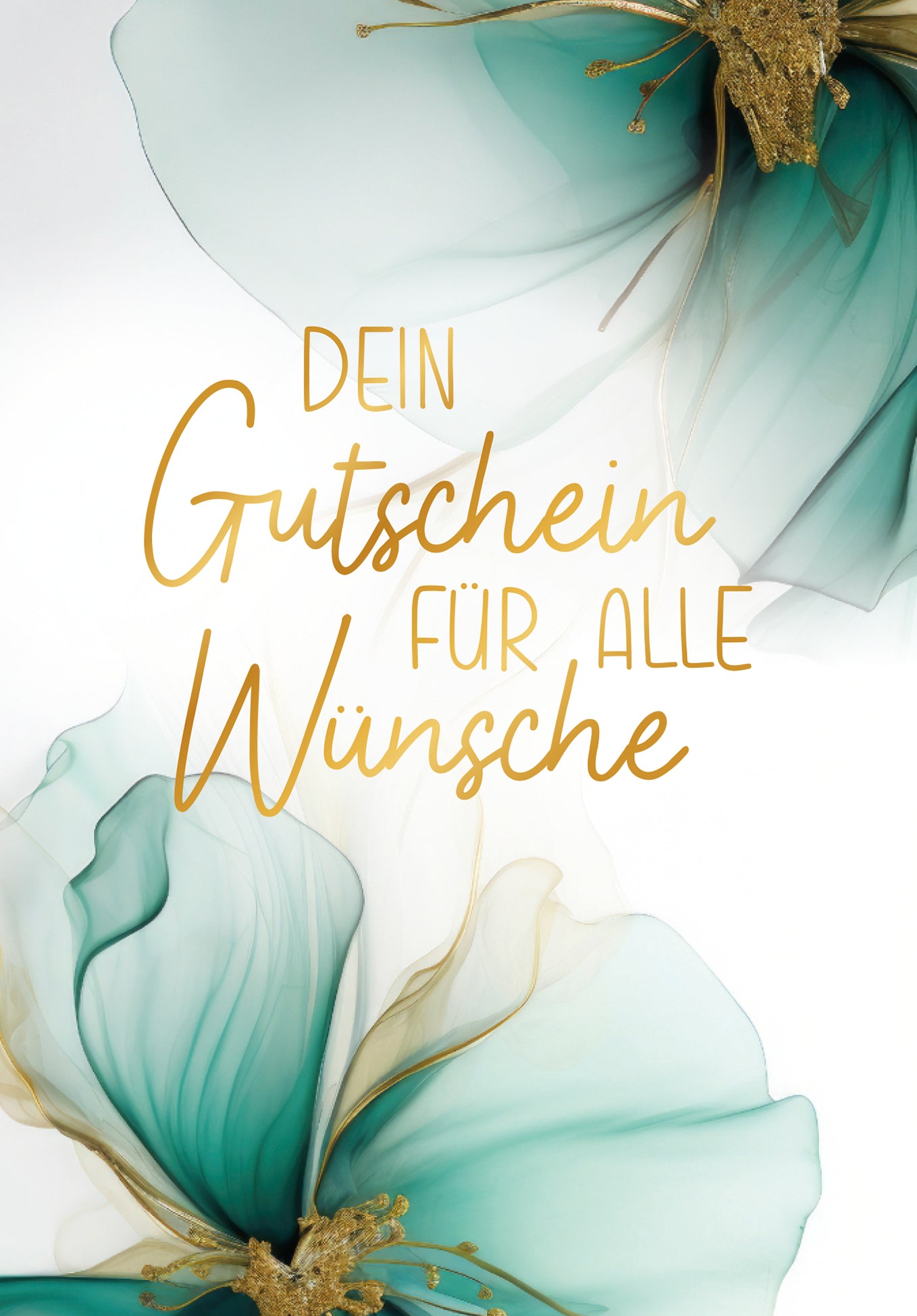 Für alle Wünsche - Blumen Grün Gold