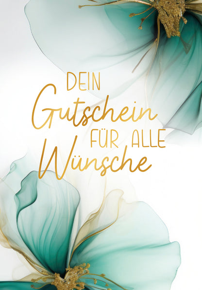 Für alle Wünsche - Blumen Grün Gold