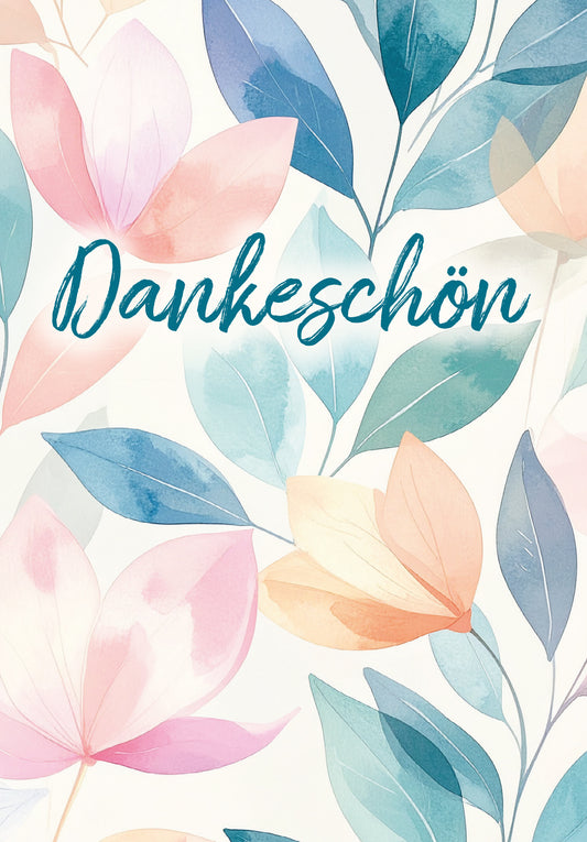 Dankeschön - Blätter Bunt