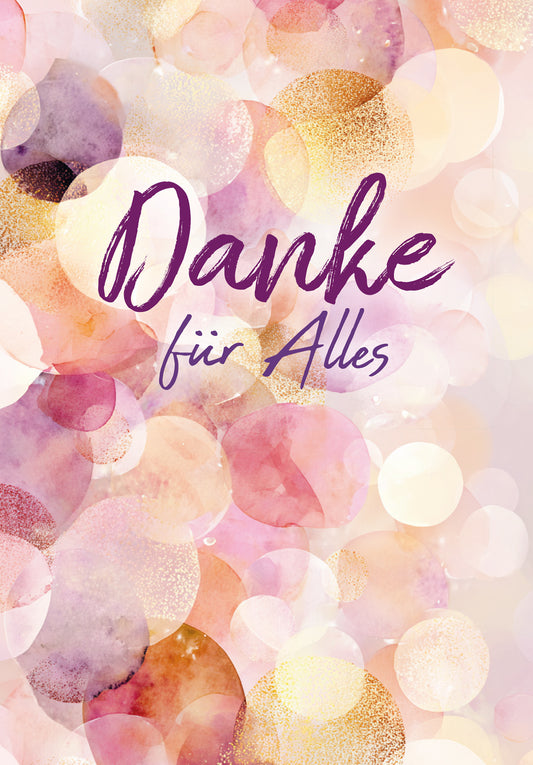 Danke für Alles - Lila Gold