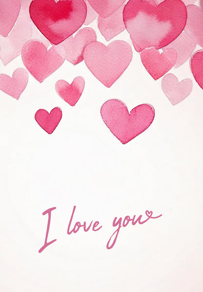 I Love You - Herzen Pink (Gutscheinwert)