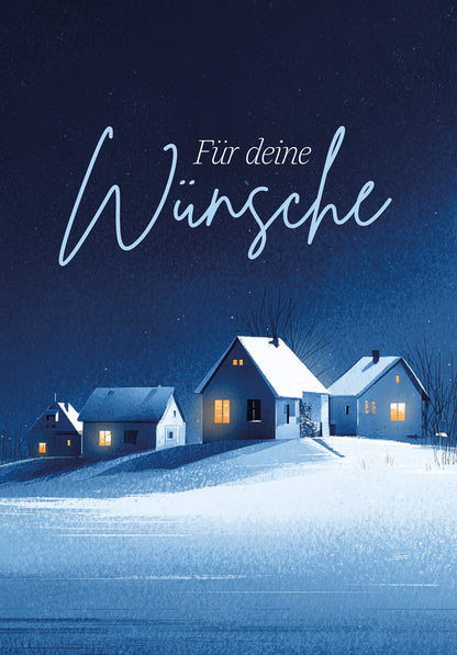 Für deine Wünsche - Winterstadt Blau