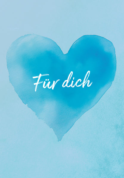 Für dich - Herz Blau