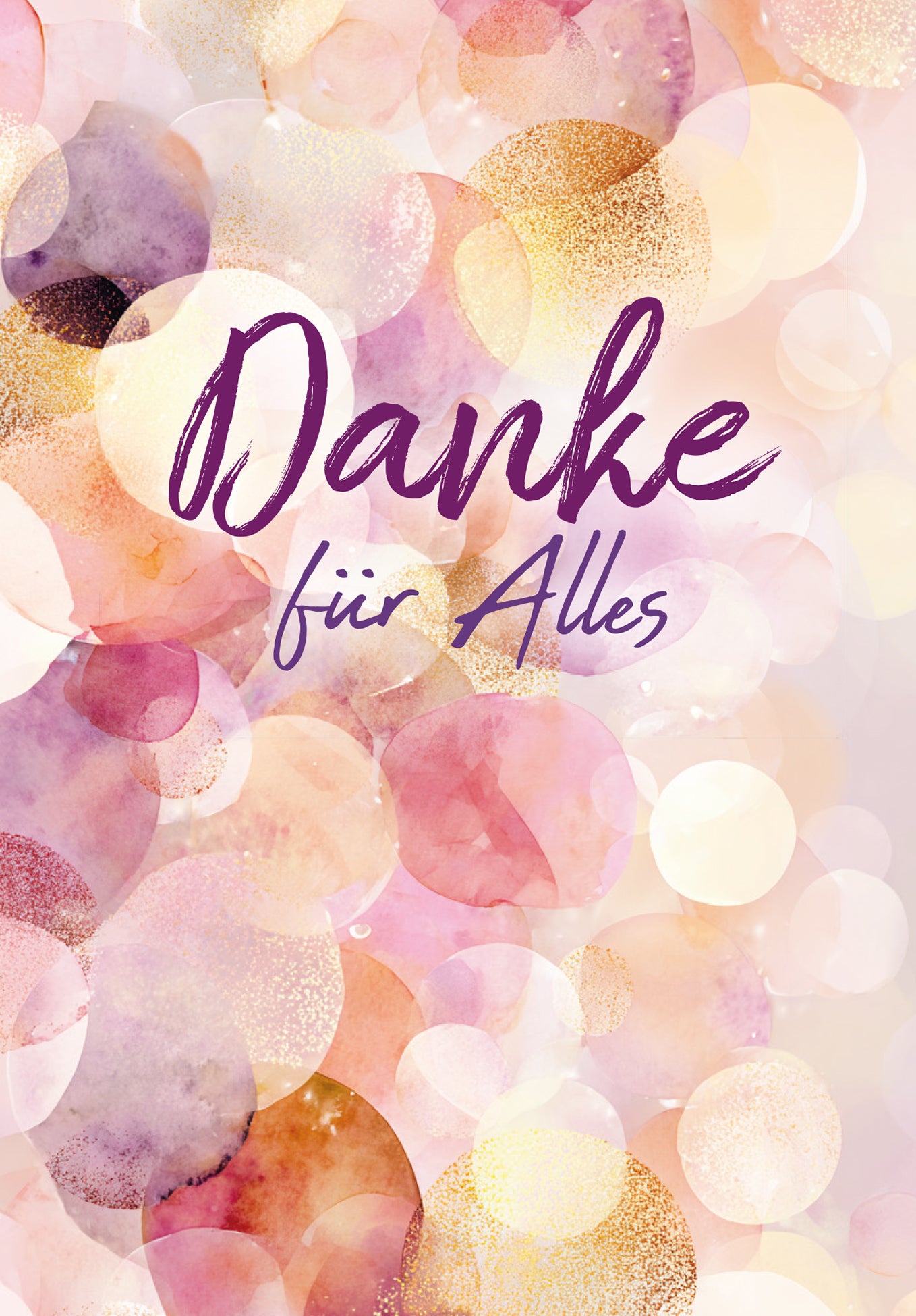 Danke für Alles - Lila Gold (Gutscheinwert)