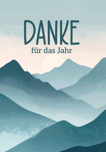 Danke für das Jahr - Berge