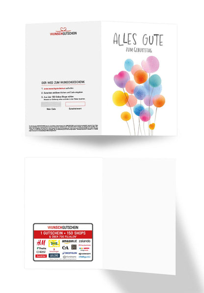 Alles Gute zum Geburtstag - Ballons Bunt