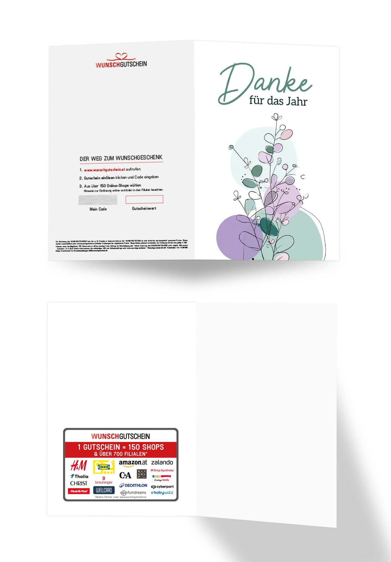 Danke für das Jahr - Lila Grün