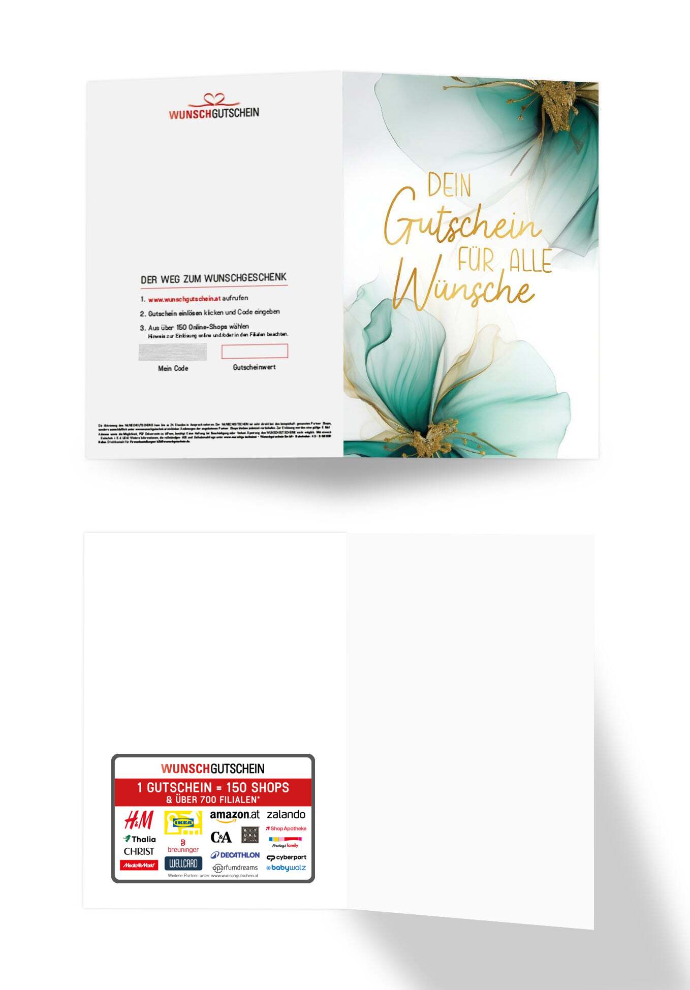 Für alle Wünsche - Blumen Grün Gold