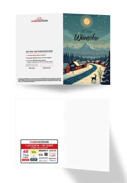 Für deine Wünsche - Winterstadt Rentier
