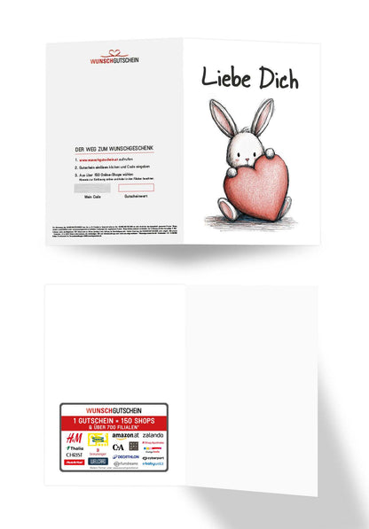 Liebe Dich - Hase Herz