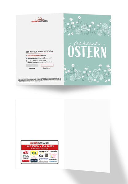 Fröhliche Ostern - Doodle Eier