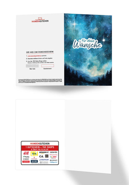 Für deine Wünsche - Nachthimmel Blau