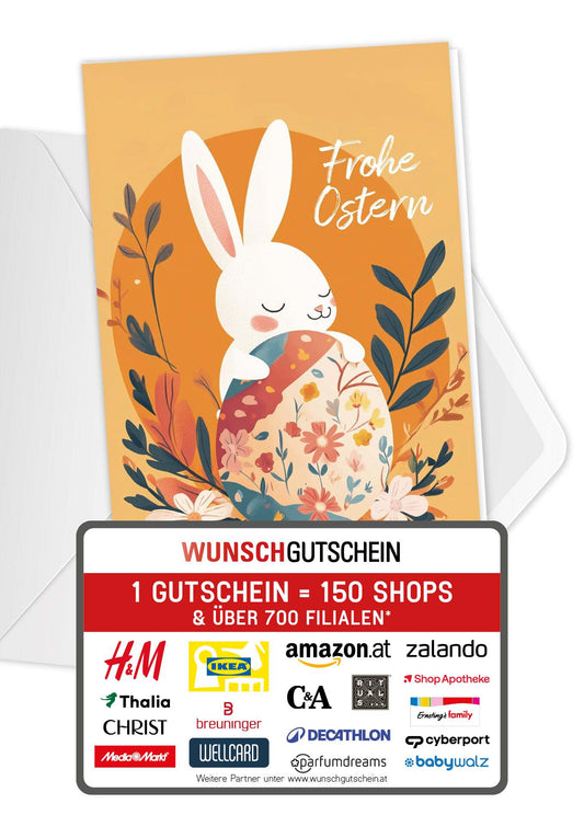 Frohe Ostern - Hase Orange