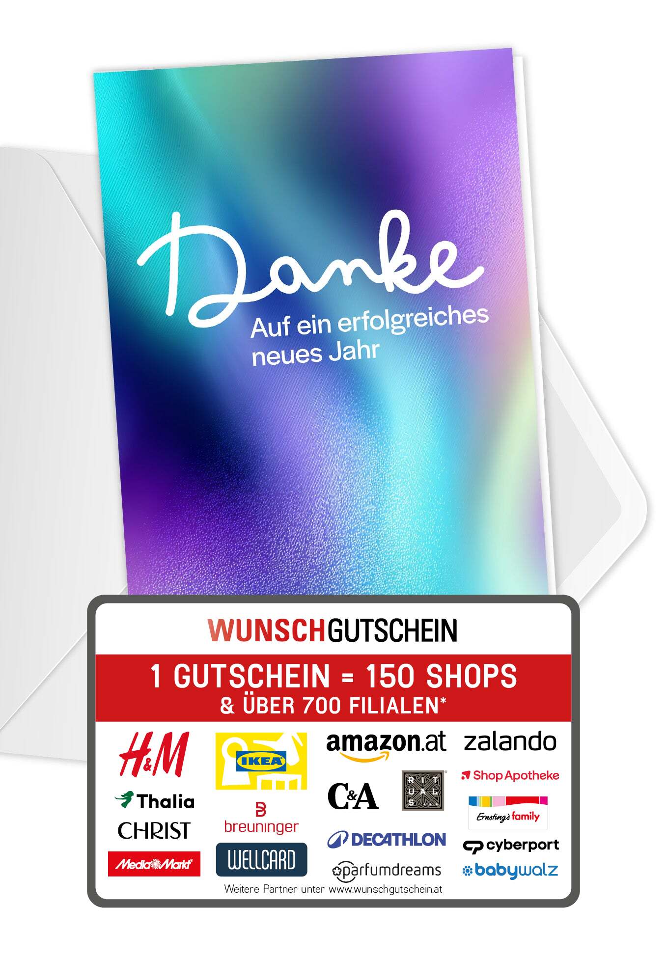 Danke erfolgreiches neues Jahr - Lila Blau