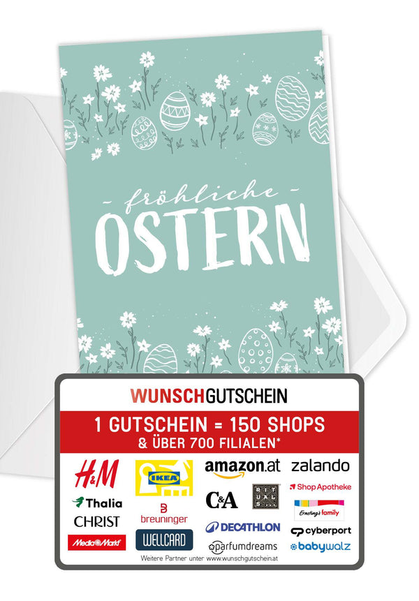 Fröhliche Ostern - Doodle Eier