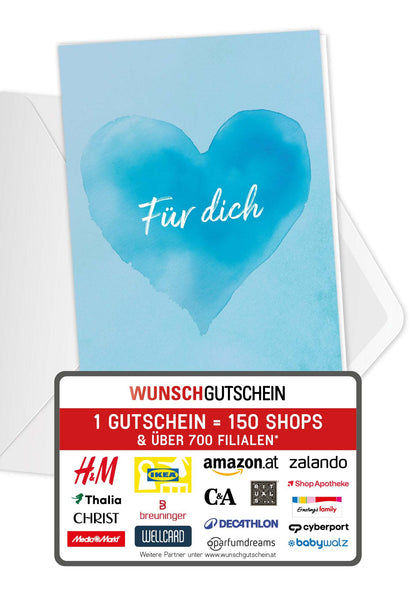 Für dich - Herz Blau