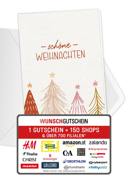 Schöne Weihnachten - Tannenbäume
