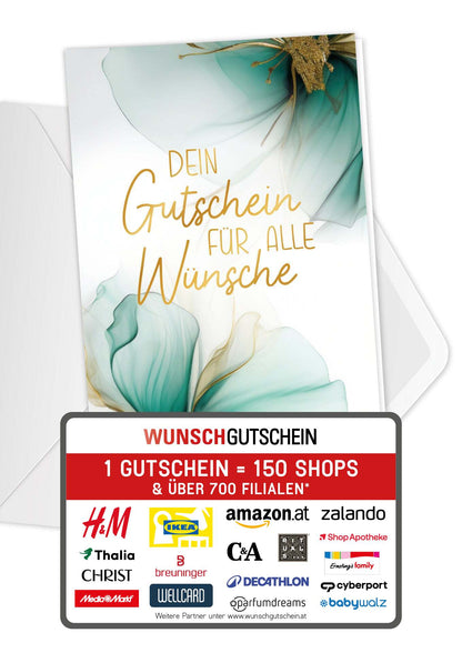 Für alle Wünsche - Blumen Grün Gold